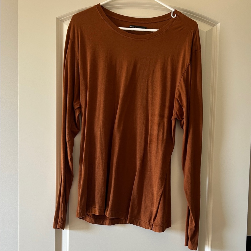 Men's Brown Long Sleeve Shirt